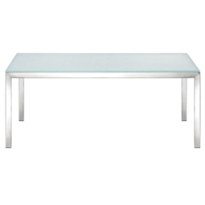 Florence sofabord, 110x55, krom mat glas køb til fast lav pris ...