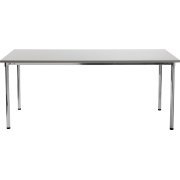 Eminent kantinebord 180x80 cm hvid laminat / krom køb til fast lav ...