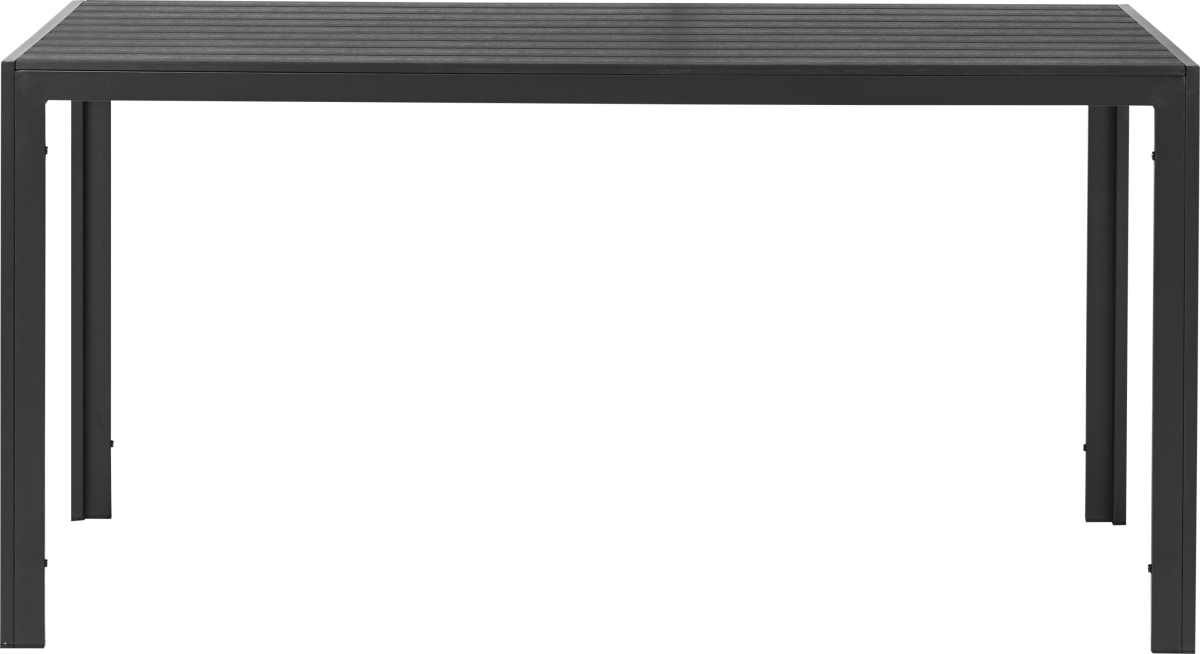 Noah havebord b90xl205xh76 cm sort nonwood/alu. køb til fast lav ... Sort havebord og stole
