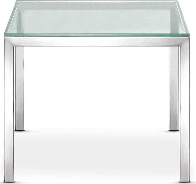 Florence sofabord, 55x55, krom, mat glas køb til fast lav pris ... Sofabord glas