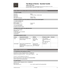 Scented Candle Safety Data Sheet
