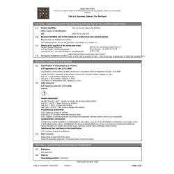 Sakura Car Perfume Safety Data Sheet