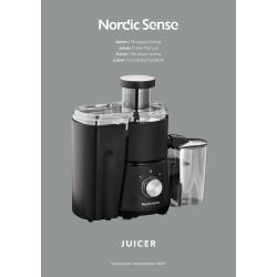 Nordic Sense Juicer 400 watt, sort