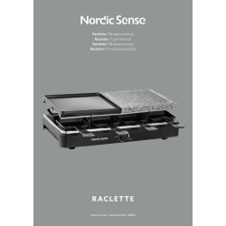 Nordic Sense Raclette 8 pers. mini grill 1400 watt