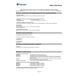 Saftey data sheet