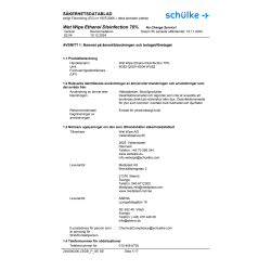 Wet Wipe Ethanol 70%, mini, 25 wipes