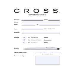 Cross Bailey Kuglepen | Pearl White/Rose Gold