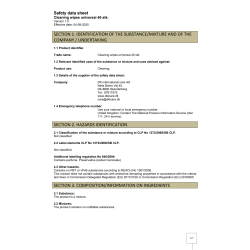 Saftey datasheet