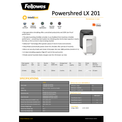 Fellowes Powershred LX 201 Micro-Cut makulator