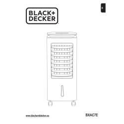 BLACK+DECKER luftkøler LED display, 65W, hvid