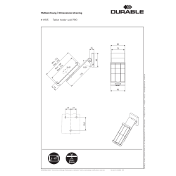 Størrelse & mål tegning
