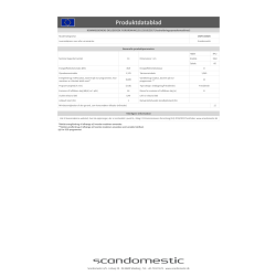 Scandomestic Vaskemaskine, Fritstående DWF1444WD