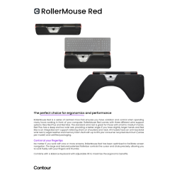 Contour RollerMouse Red, Wired