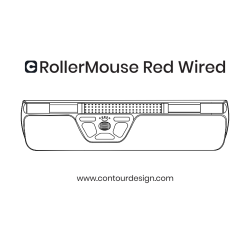 Contour RollerMouse Red, Wired