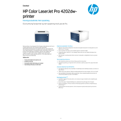 HP Color LaserJet Pro 4202dw farve laserprinter