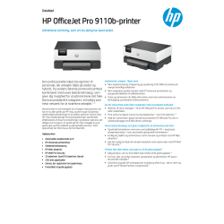 HP OfficeJet Pro 9110b multifunktionsprinter