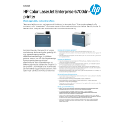 HP LaserJet Enterprise 6700dn farve laserprinter
