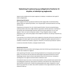 Guide til udskiftning af batteri