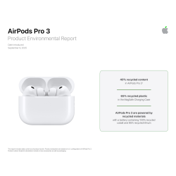 Apple AirPods Pro (3 gen) 2025 høretelefoner, hvid
