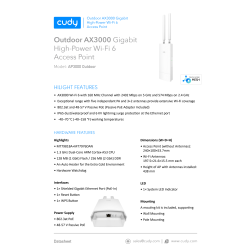 CUDY Acces Point AP3000 Outdoor, WF6 Ax3000