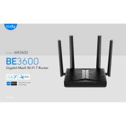 CUDY Wi-Fi Router WR3600, WF7, BE3600 Gigabit Mesh