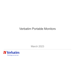 Verbatim 17.3'' Touchskærm Full HD, 1080p