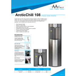 ArcticChill Vandkøler, bordmodel, Kold/Temp-vand