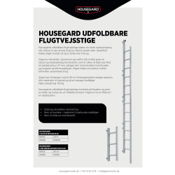 Housegard forlængelsessektion til flugtstige -90cm