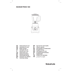 TAURUS Blender, Krukke, Magnum Press 1500