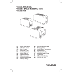 TAURUS Brødrister, Vintage 2