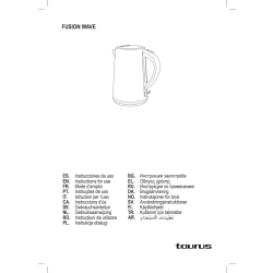 TAURUS Elkedel, 1,7 L - Hvid