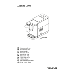 TAURUS Kaffemaskine, Accento Latte - Automatisk