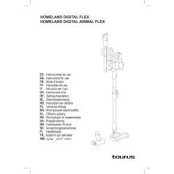 TAURUS Støvsuger, håndholdt, m. tilbehør