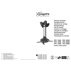 Vogel's Projekter loftmonteringsbeslag - 85-135 cm