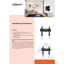 Vogel's TV-vægbeslag, sort - TVM 3295