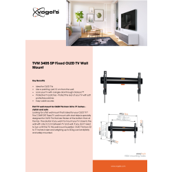 Vogel's TV-vægbeslag, sort - TVM 3405