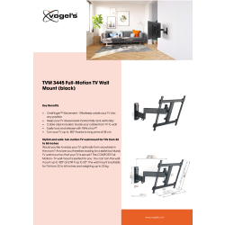 Vogel*s TV-vægbeslag, sort - full motion