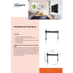 Vogel's TV-vægbeslag, sort - TVM 3605