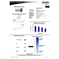 Energizer Max Alkaline C batteri, 2 stk.
