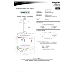 Energizer Rechargeable Extreme AAA batteri, 4 stk.