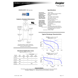 Energizer Lithium Photo 123 batteri, 1 stk.