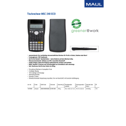 Maul Lommeregner - MSC 240 ECO