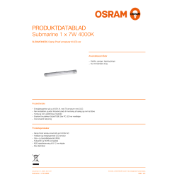 Osram LED-Armatur, Submarine - 7W, 4000K