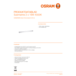 Osram 2x LED-Armatur, Submarine - 19W, 4000K