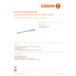 Osram LED-Armatur, Submarine Sensor - 19W, 4000K