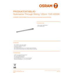 Osram LED-Armatur, Submarine, gennemfortrådet- 15W