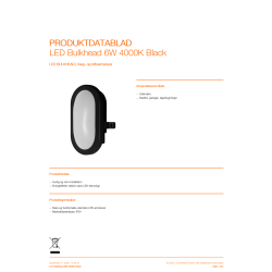 Osram LED-væglampe, sort - 6W, 4000K