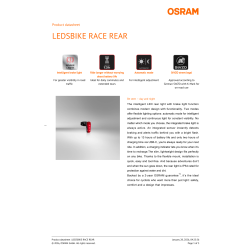 Osram LEDsBIKE cykellygte - Race Rear