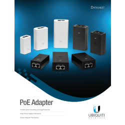 Ubiquiti PoE-injektor 24V DC, 1A, 24W, 2× RJ45