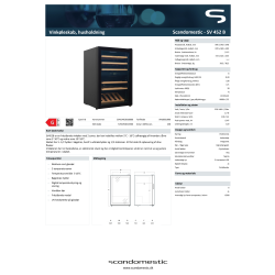 Scandomestic Vinkøleskab - SV 452 B